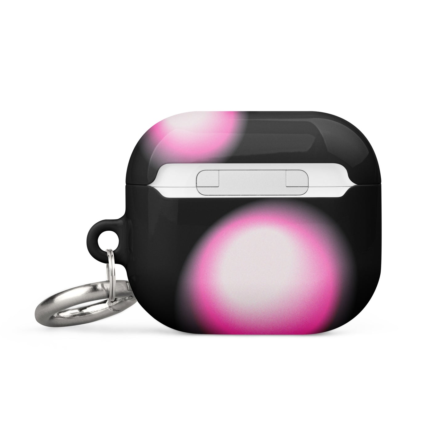 Pink and Black Aura Airpods Case