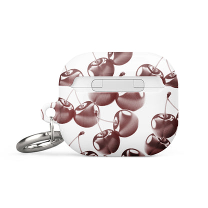 Red Retro Cherries Airpods Case