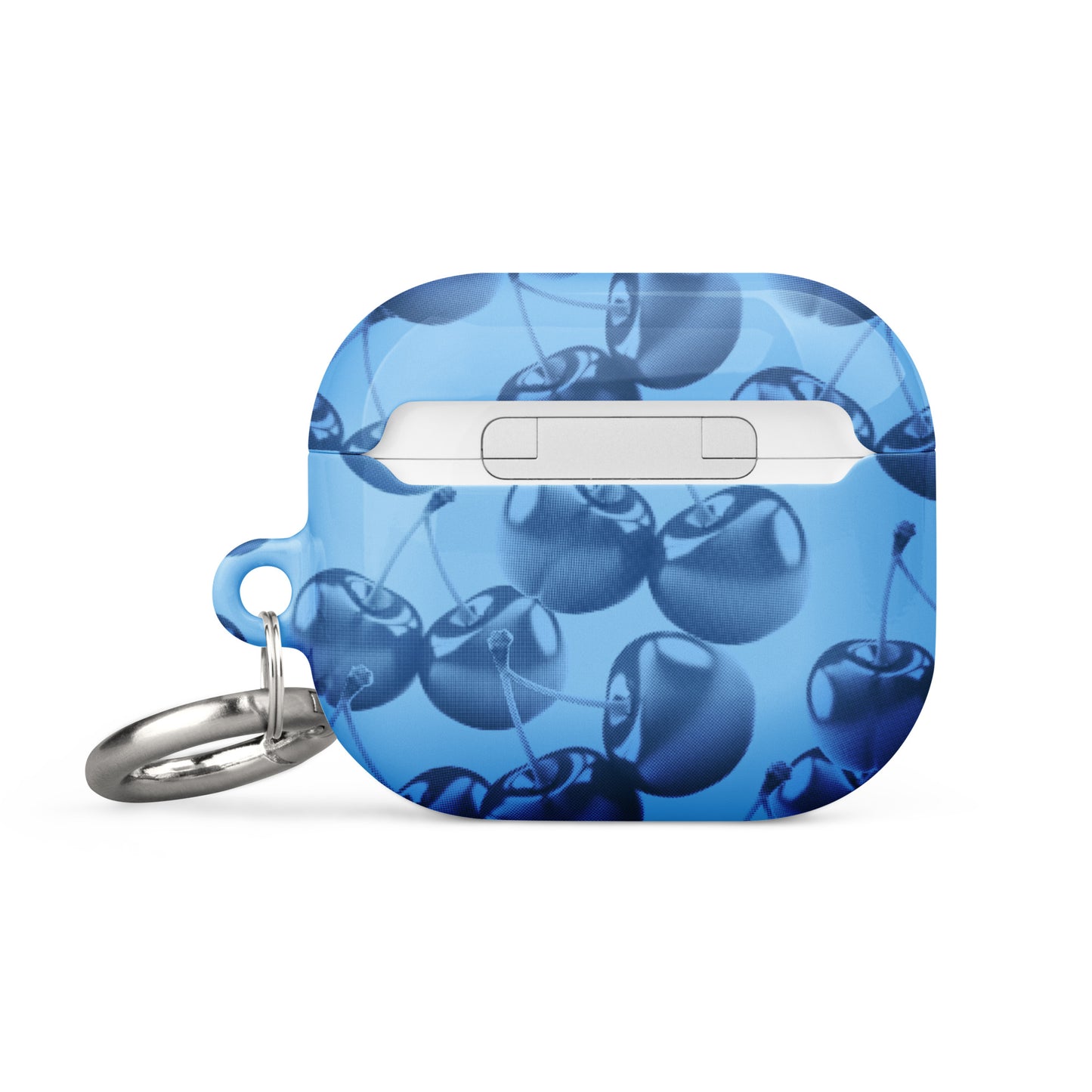 Blue Retro Cherries Airpods Case