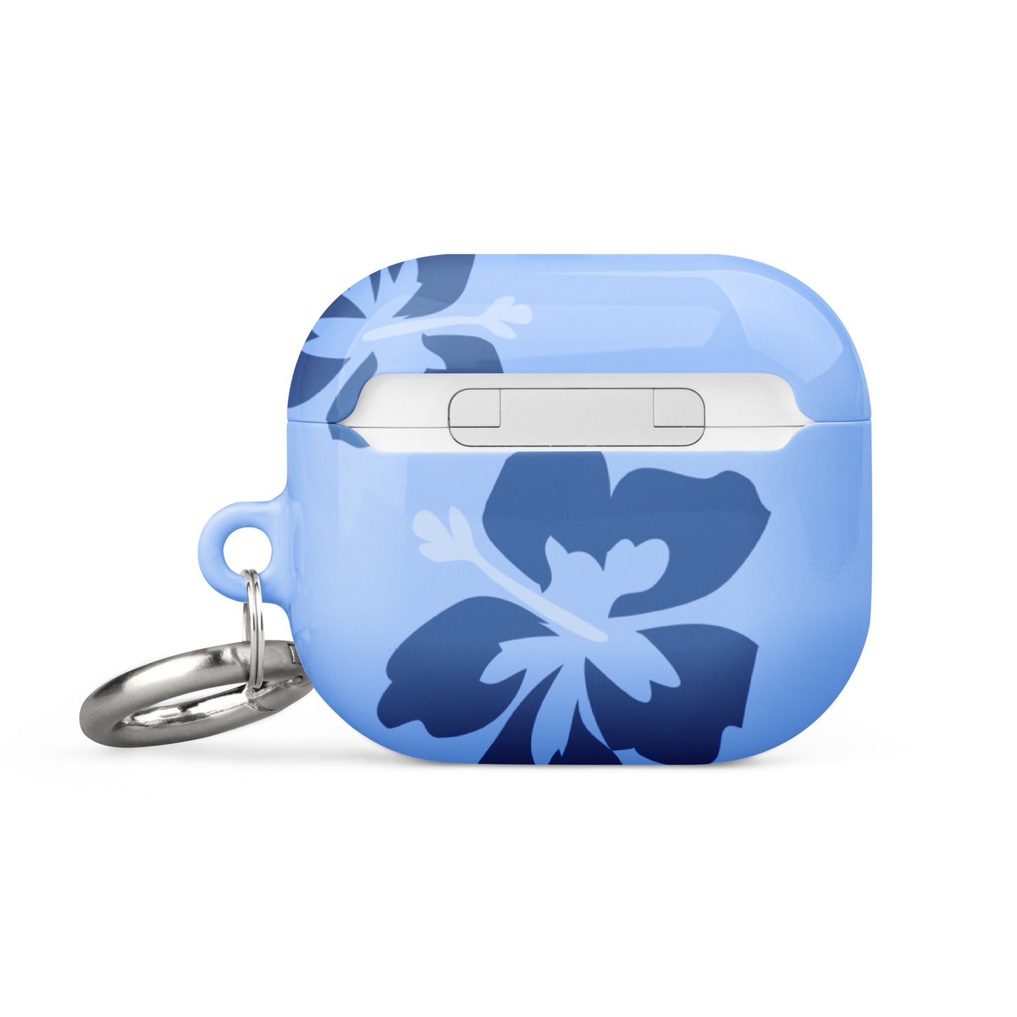 Blue Hibiscus Airpods Case