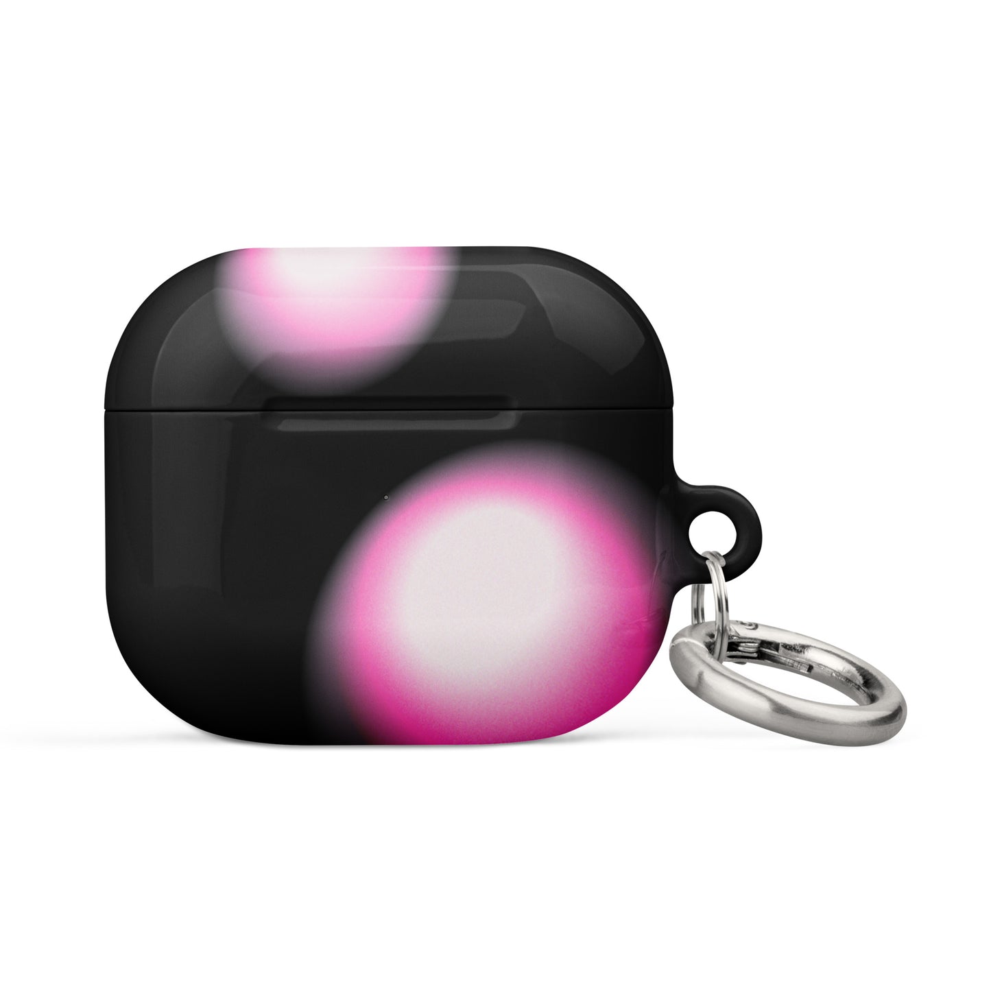 Pink and Black Aura Airpods Case