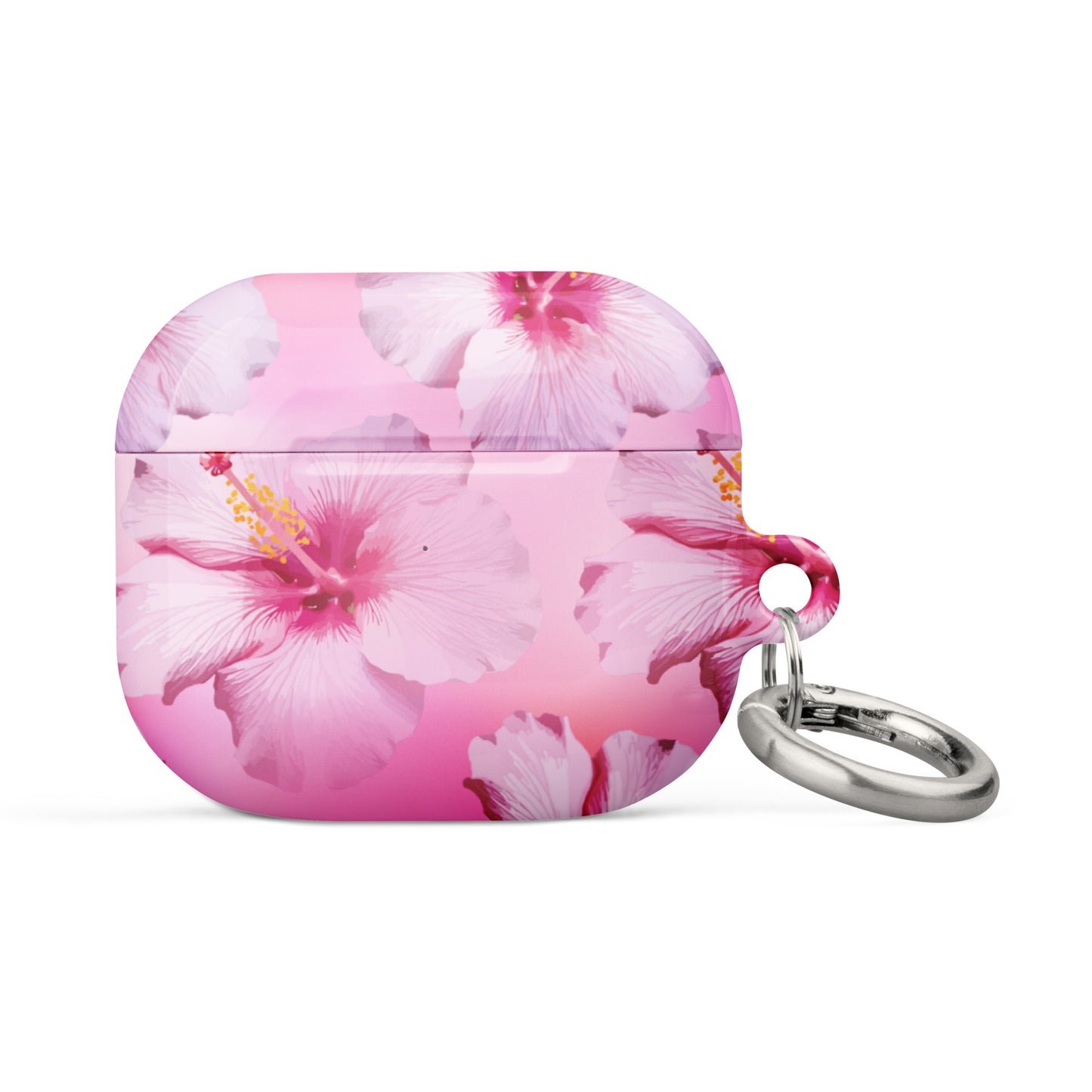 Pink Hibiscus Serene Airpods Case