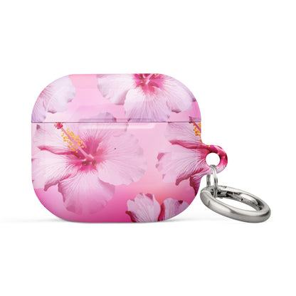 Pink Hibiscus Serene Airpods Case