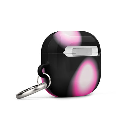 Pink and Black Aura Airpods Case