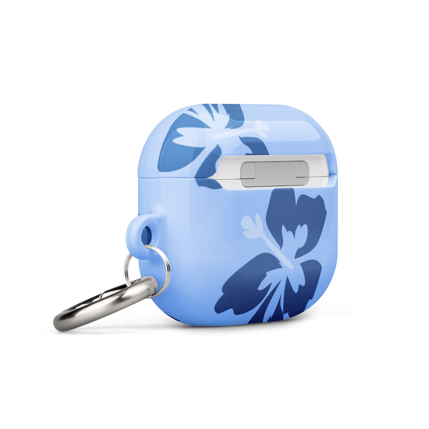 Blue Hibiscus Airpods Case