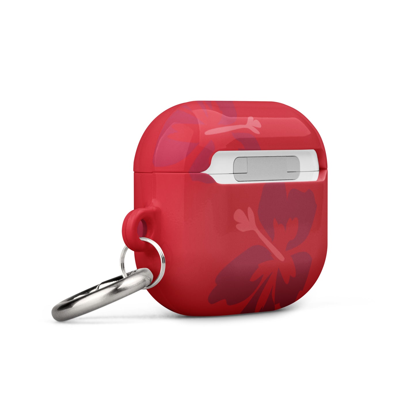 Red Hibiscus Airpods Case