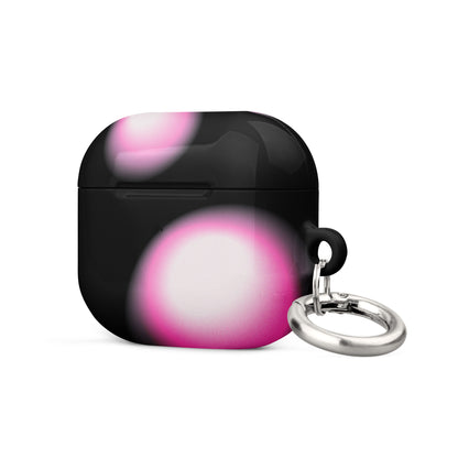 Pink and Black Aura Airpods Case