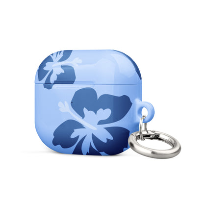 Blue Hibiscus Airpods Case