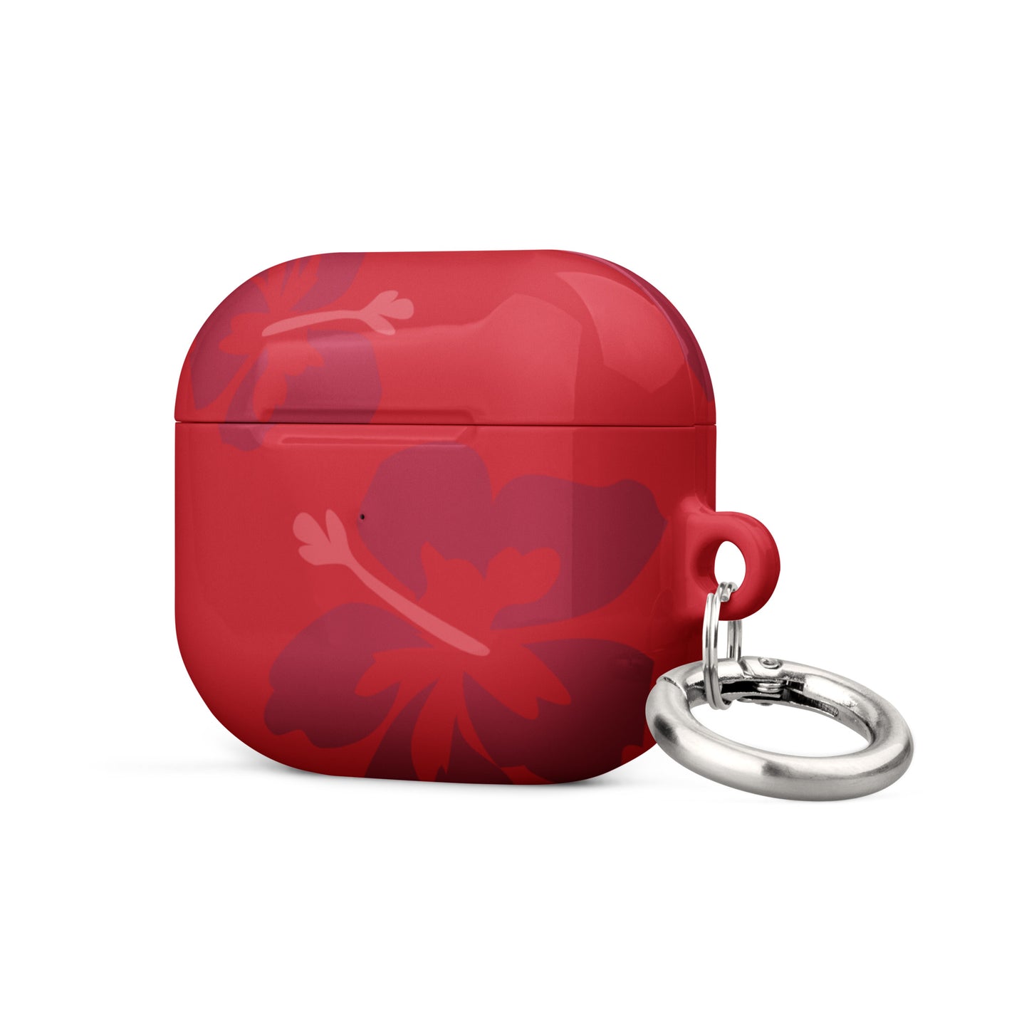 Red Hibiscus Airpods Case