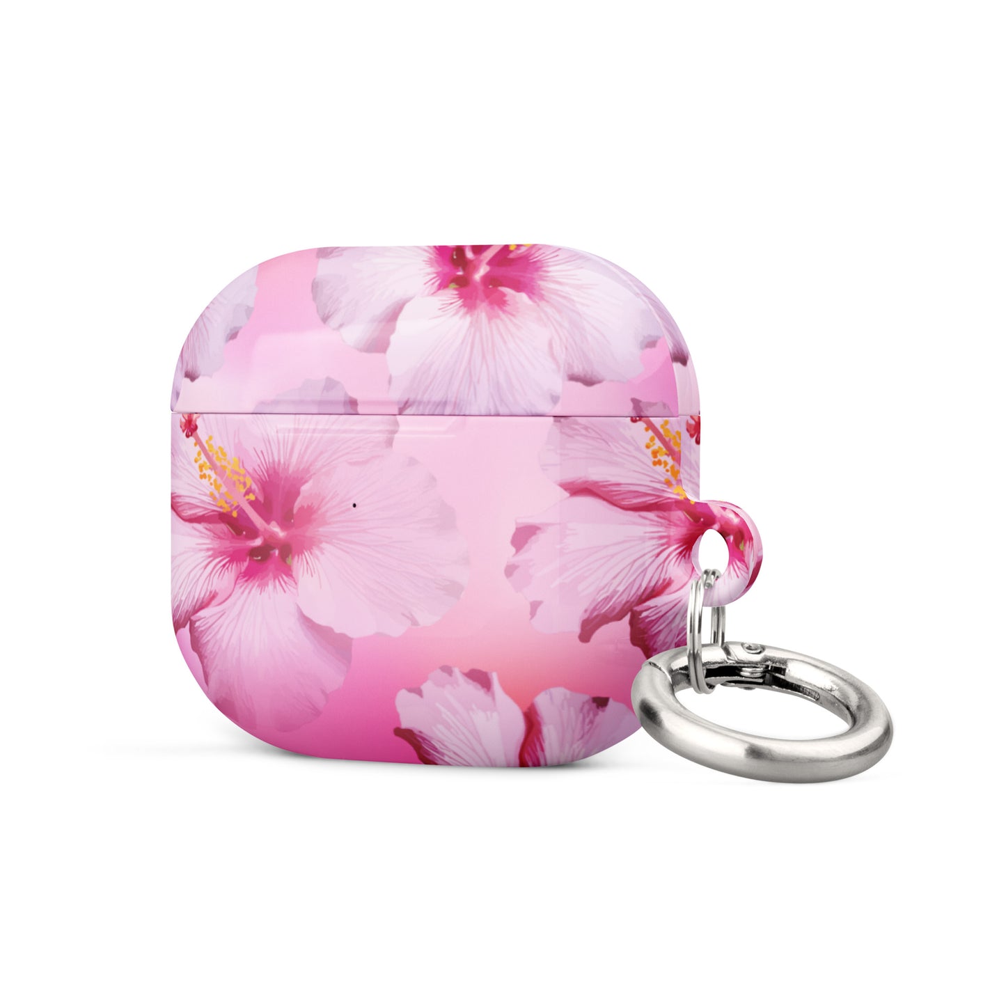 Pink Hibiscus Serene Airpods Case