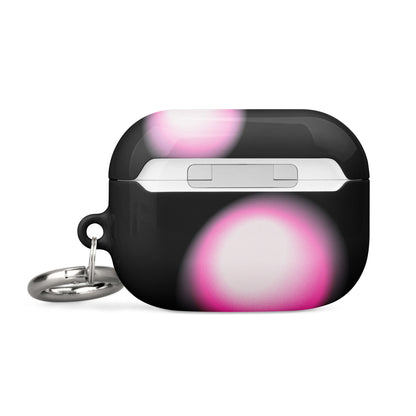 Pink and Black Aura Airpods Case