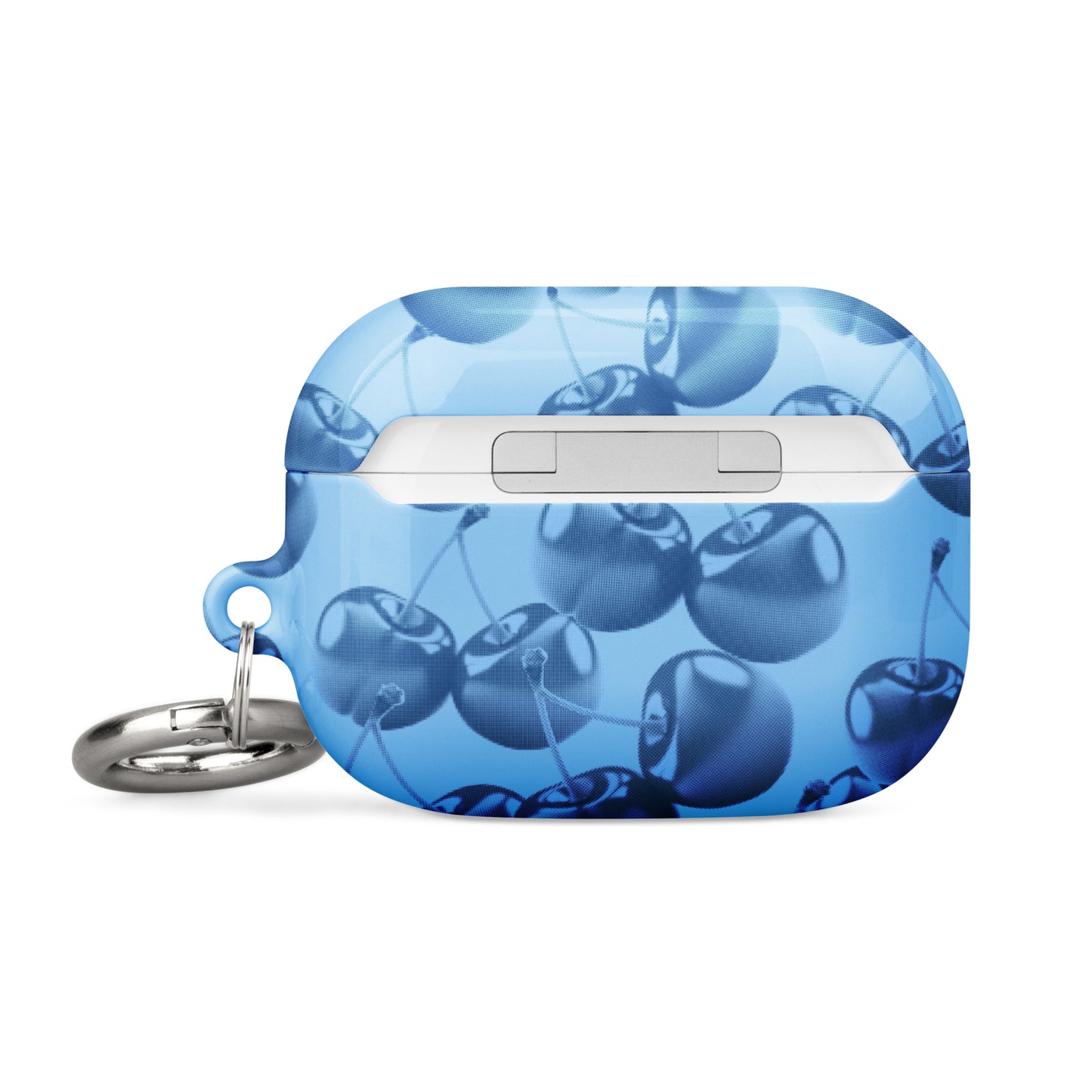 Blue Retro Cherries Airpods Case