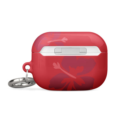 Red Hibiscus Airpods Case