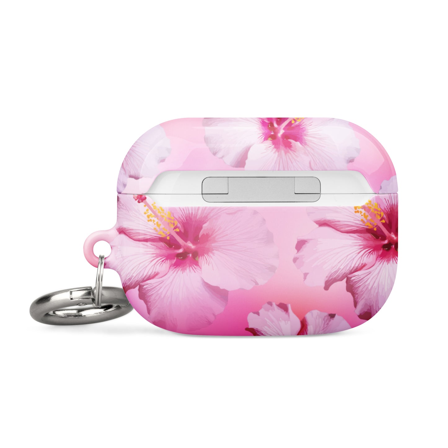 Pink Hibiscus Serene Airpods Case