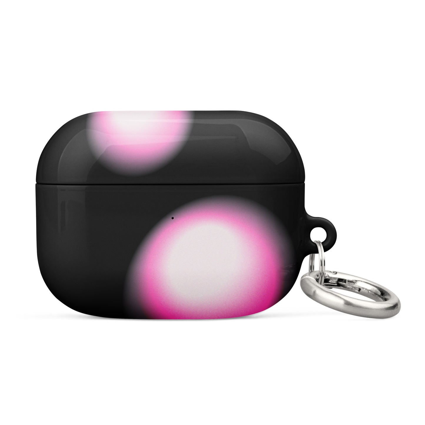 Pink and Black Aura Airpods Case