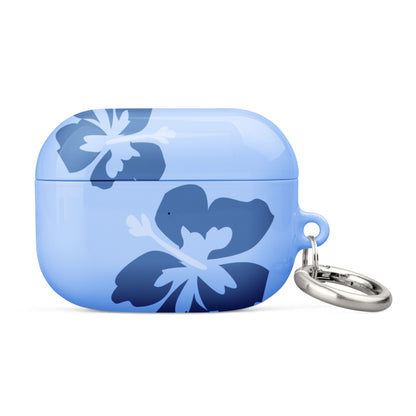 Blue Hibiscus Airpods Case