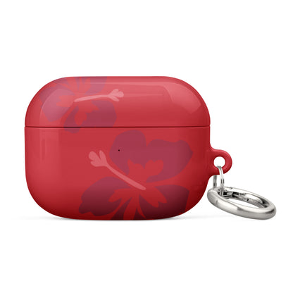 Red Hibiscus Airpods Case