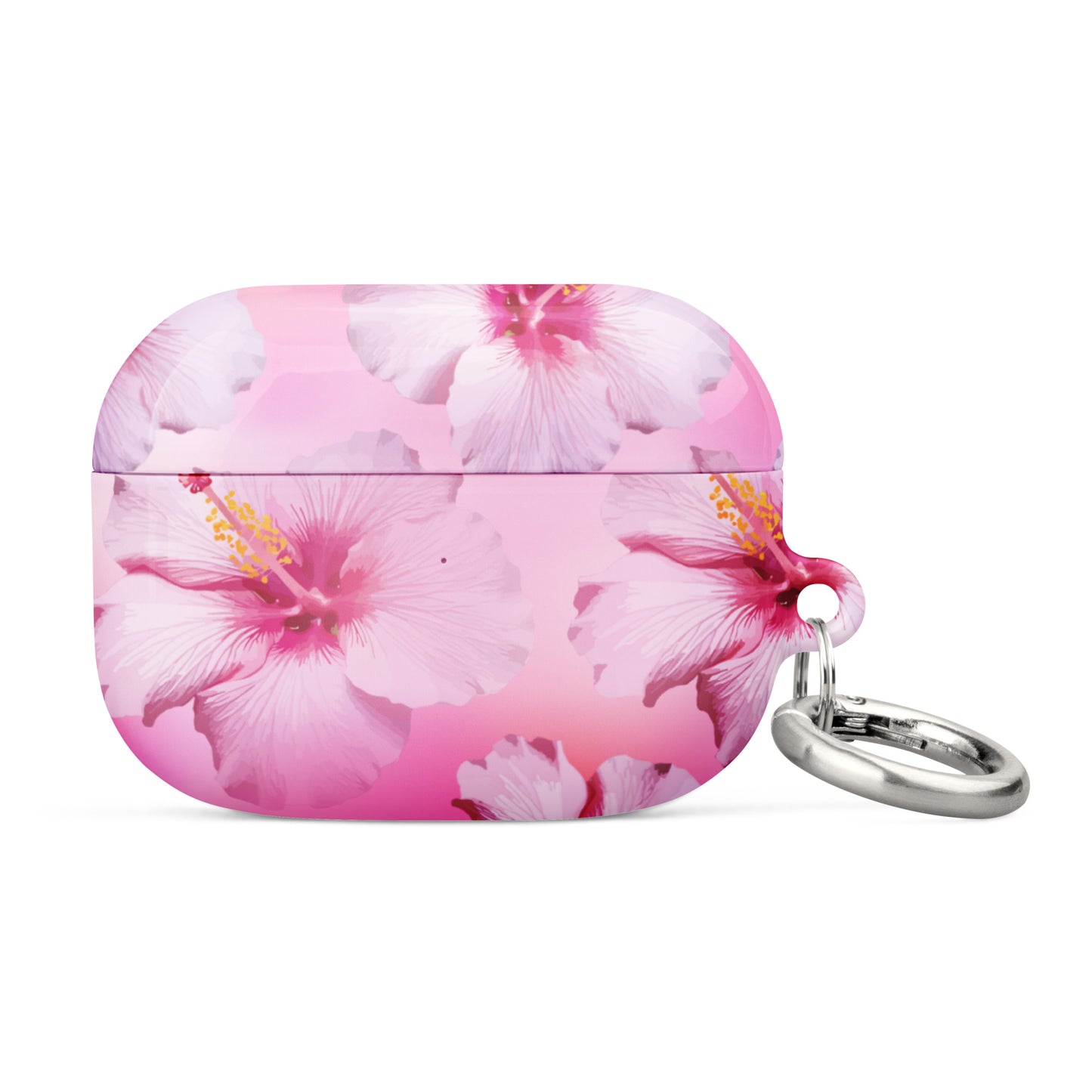 Pink Hibiscus Serene Airpods Case