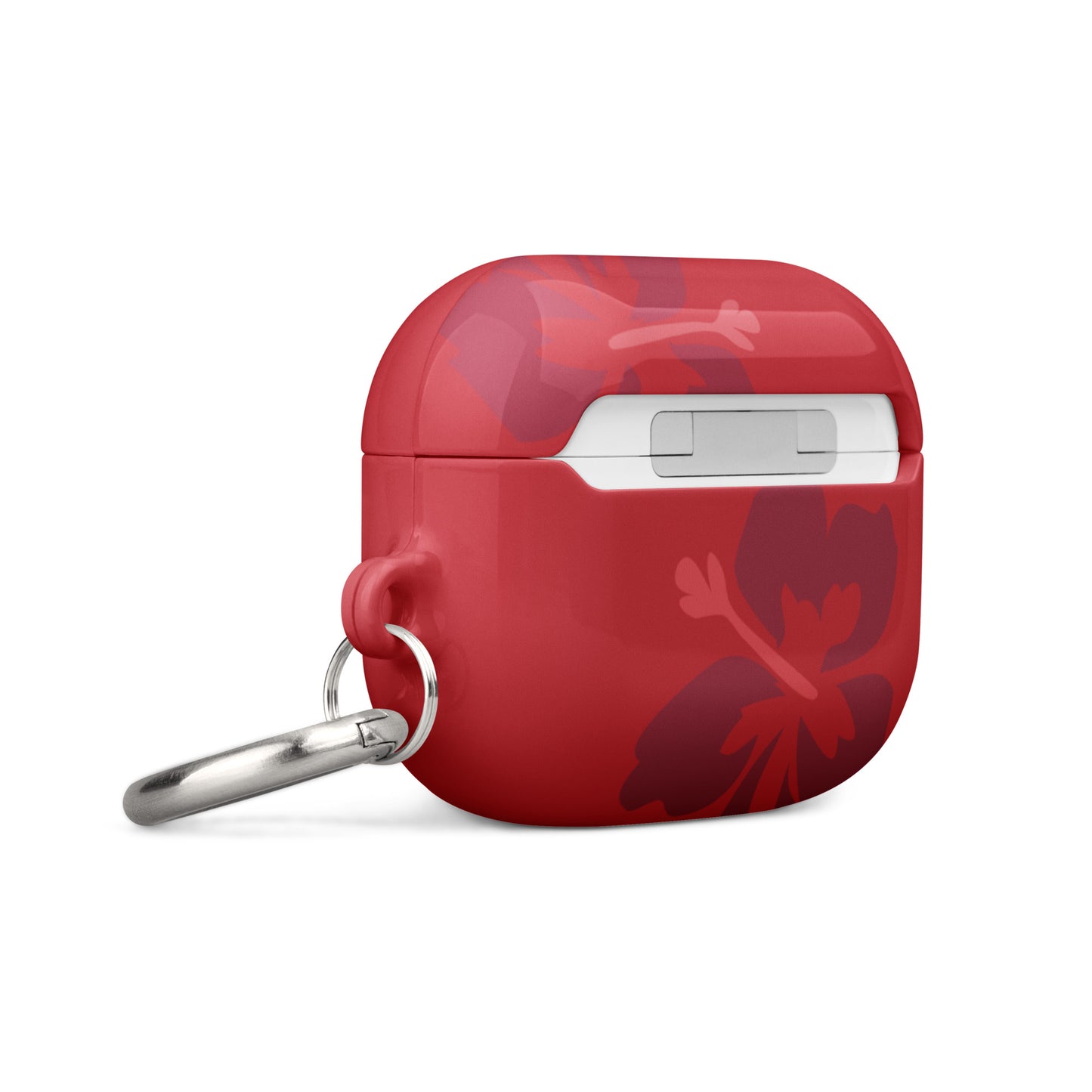 Red Hibiscus Airpods Case