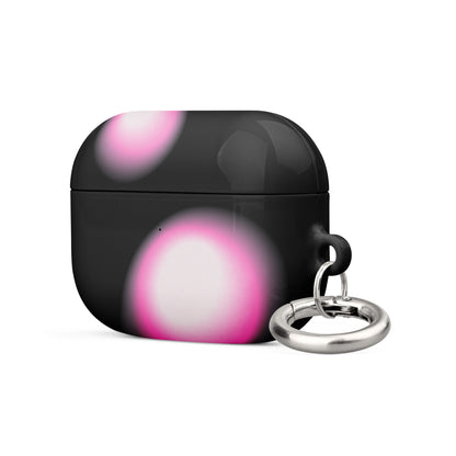 Pink and Black Aura Airpods Case