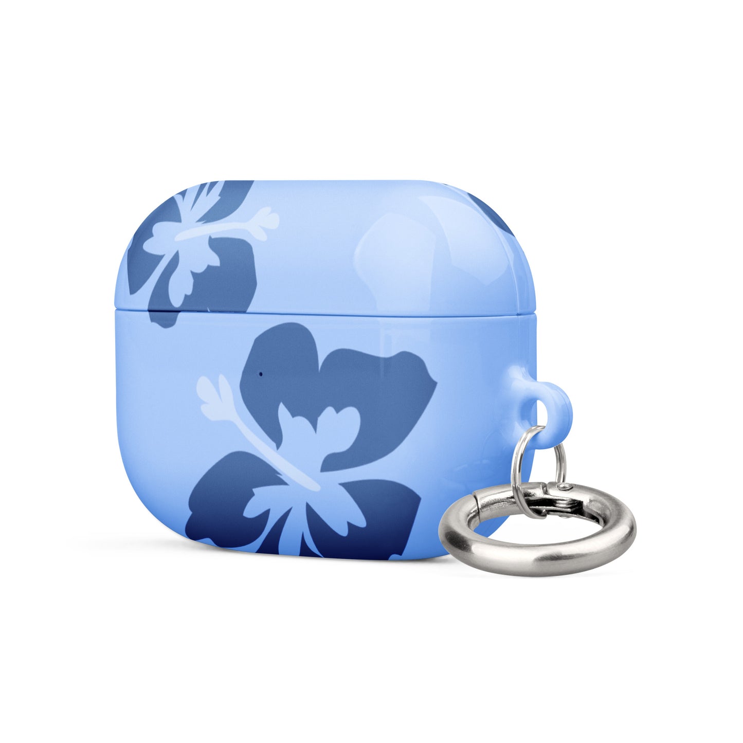 Blue Hibiscus Airpods Case