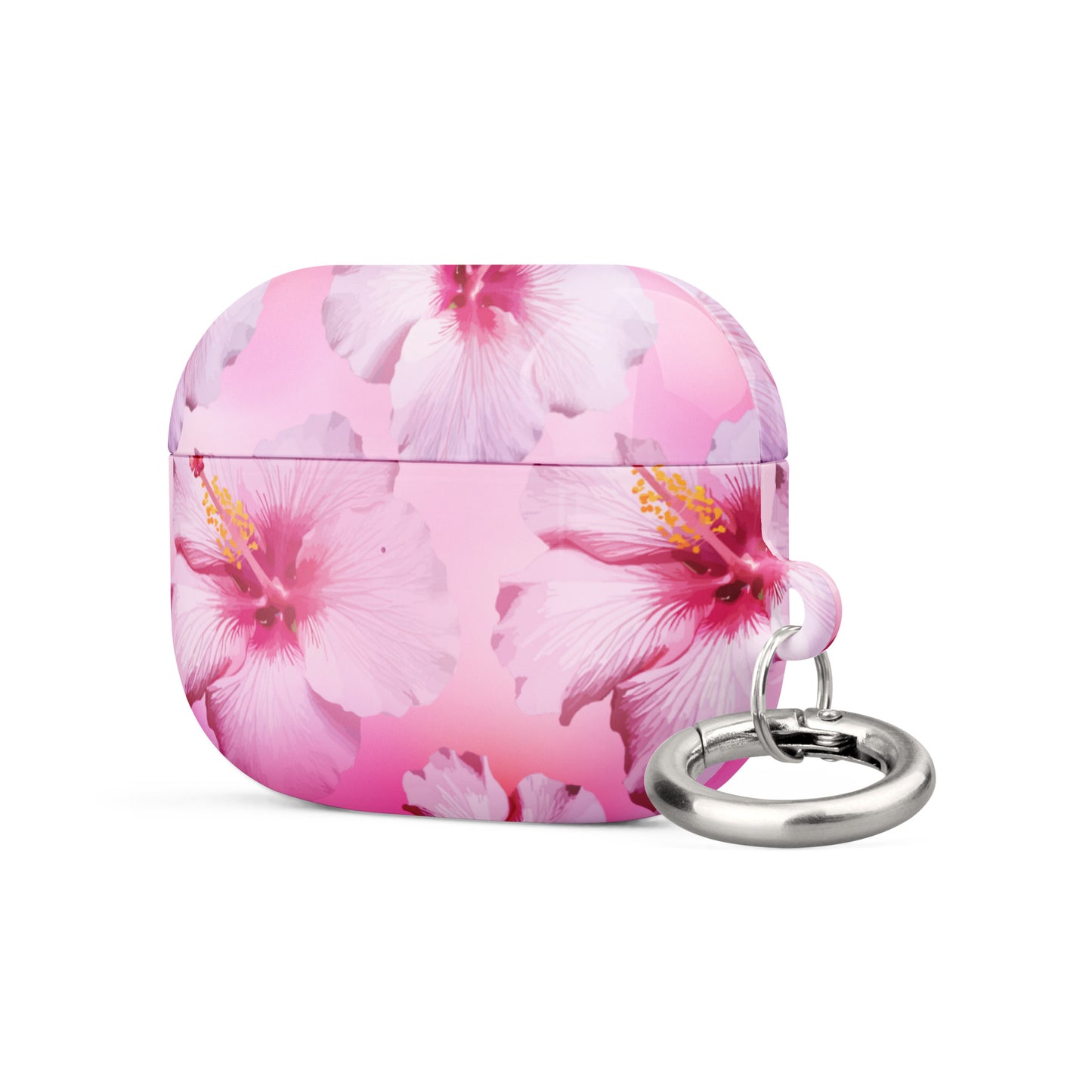 Pink Hibiscus Serene Airpods Case