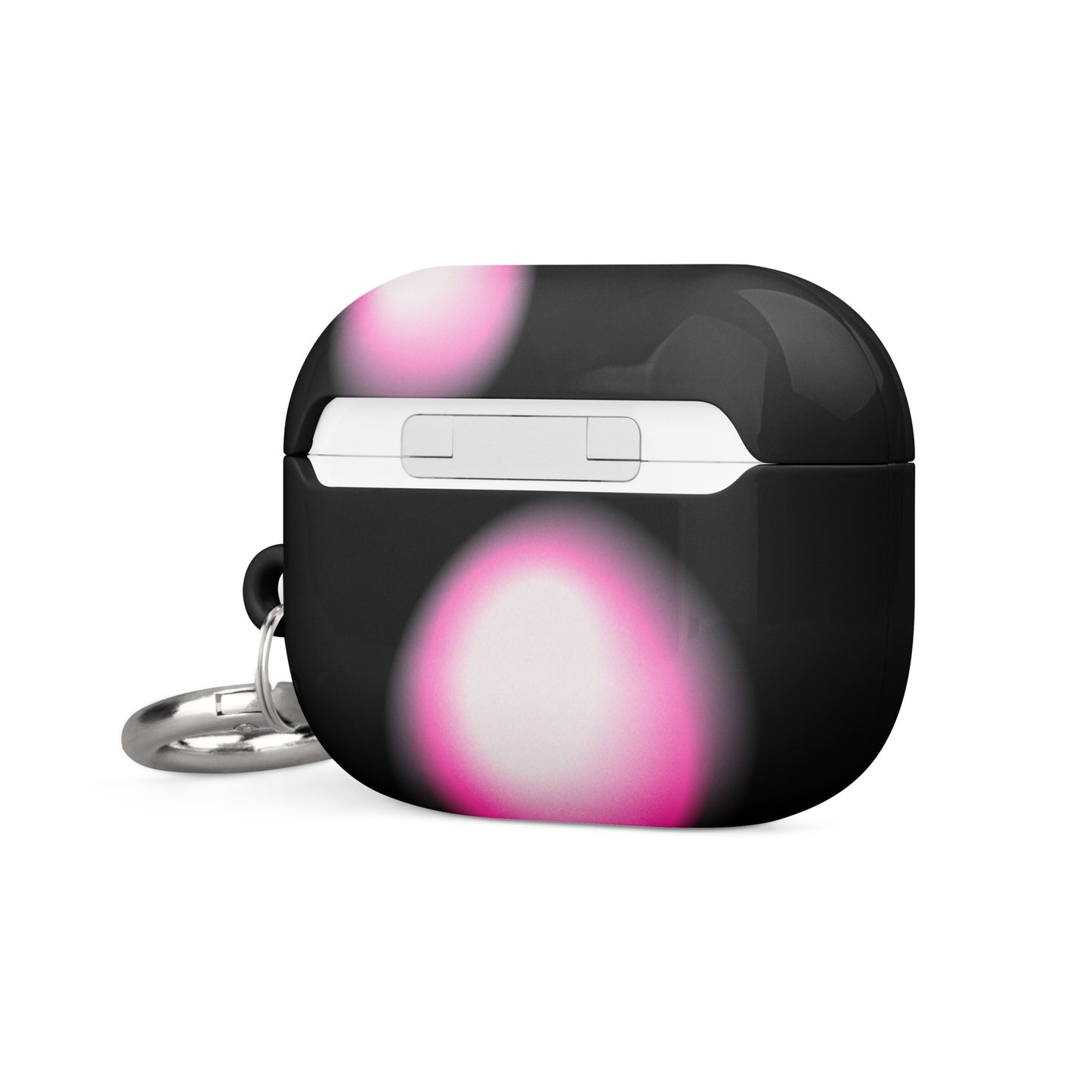 Pink and Black Aura Airpods Case