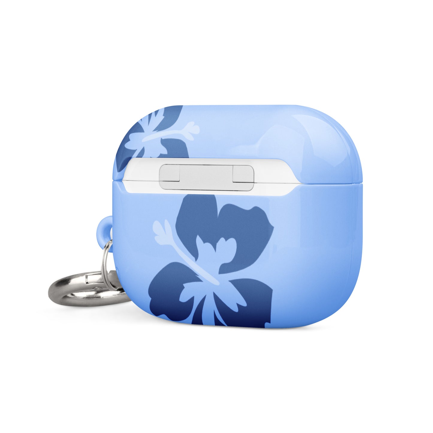 Blue Hibiscus Airpods Case