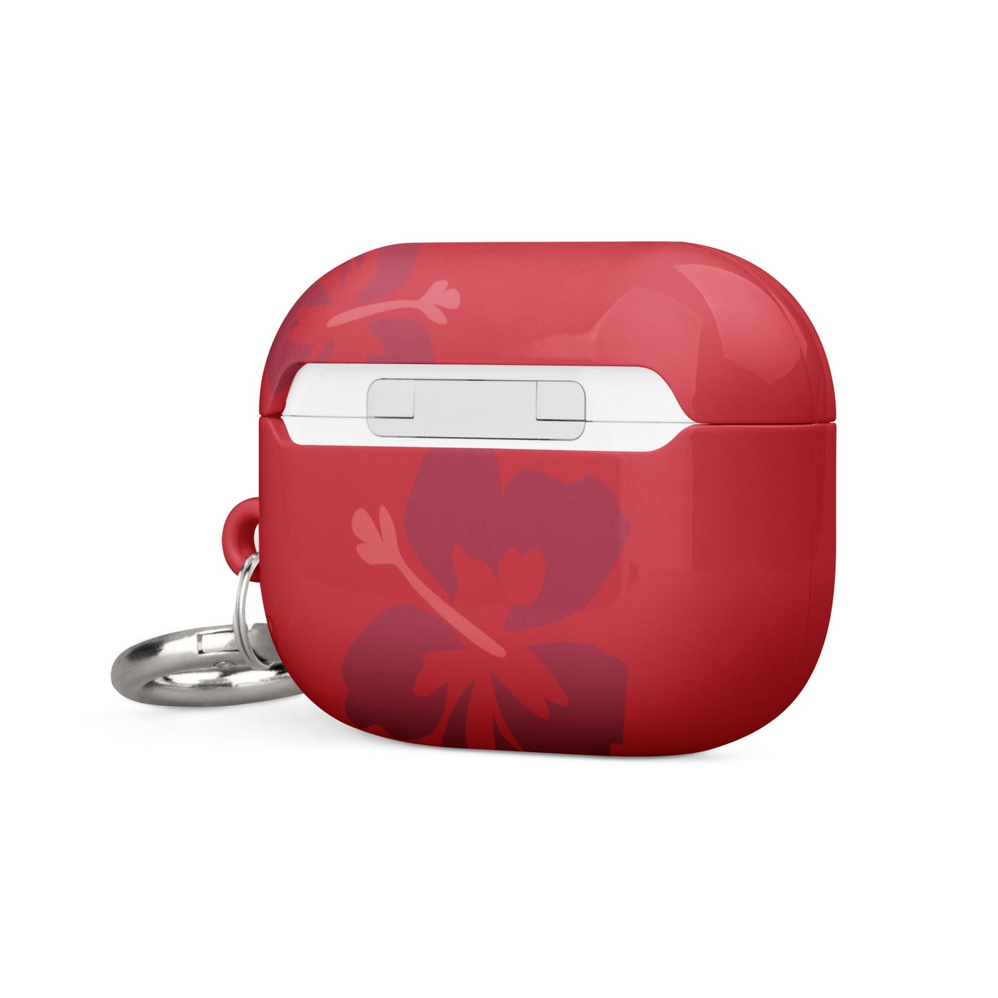 Red Hibiscus Airpods Case