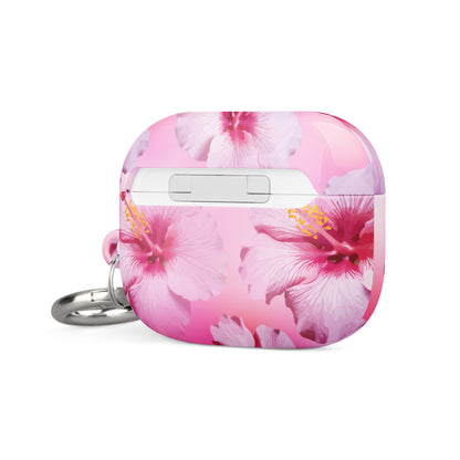 Pink Hibiscus Serene Airpods Case