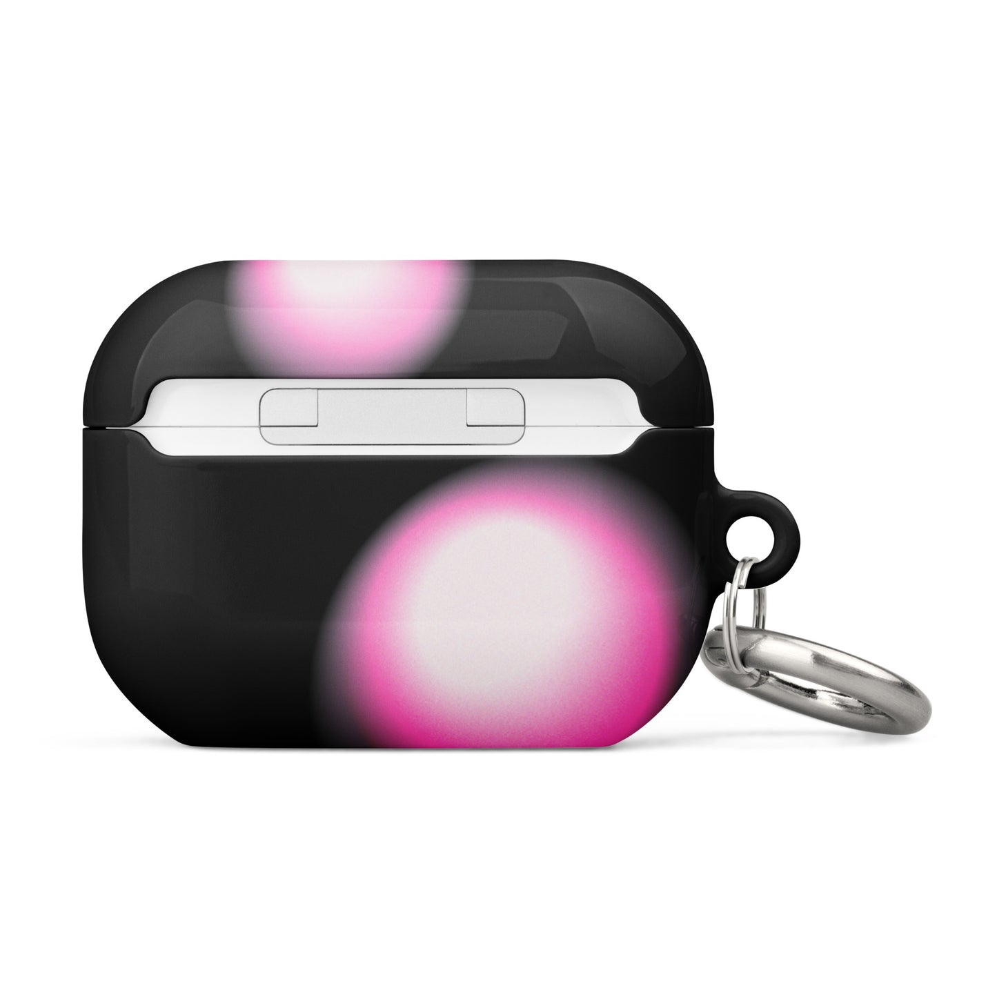 Pink and Black Aura Airpods Case