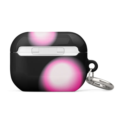 Pink and Black Aura Airpods Case