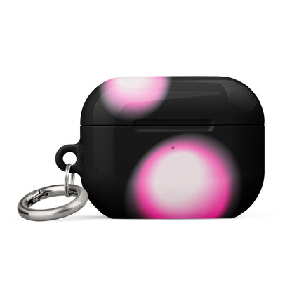 Pink and Black Aura Airpods Case