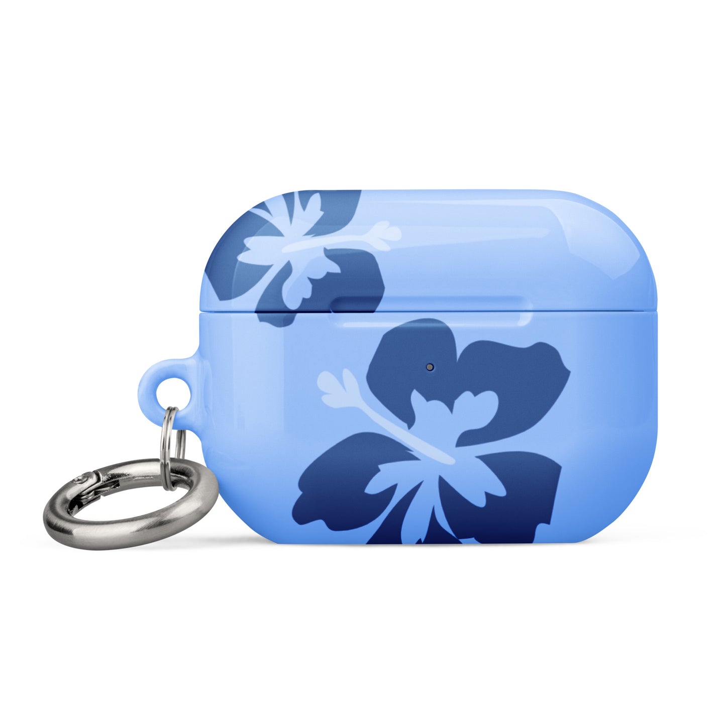 Blue Hibiscus Airpods Case