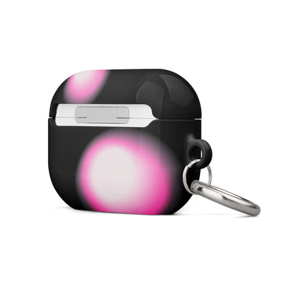 Pink and Black Aura Airpods Case