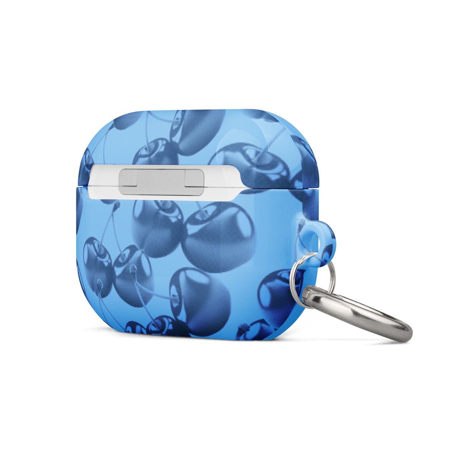 Blue Retro Cherries Airpods Case