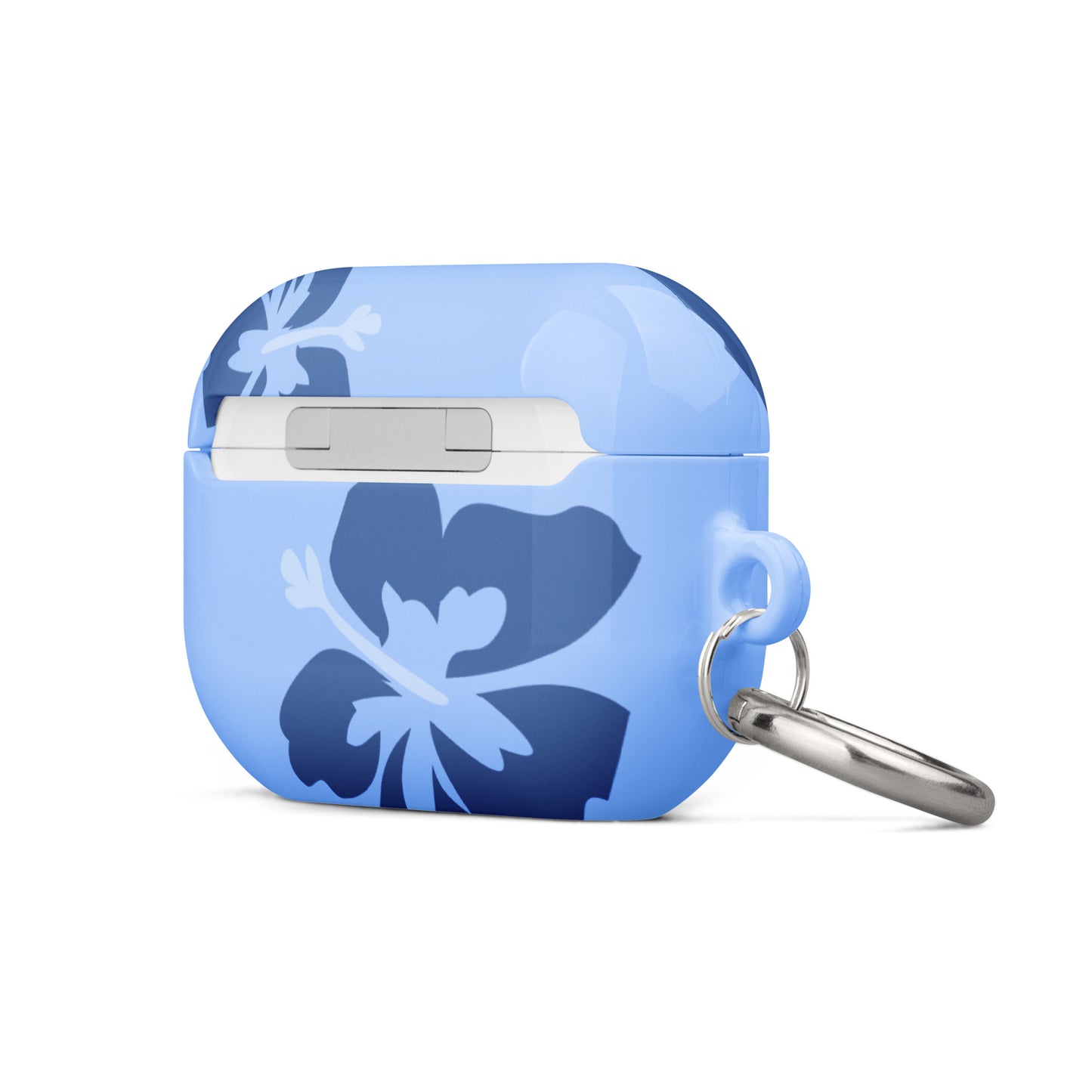 Blue Hibiscus Airpods Case