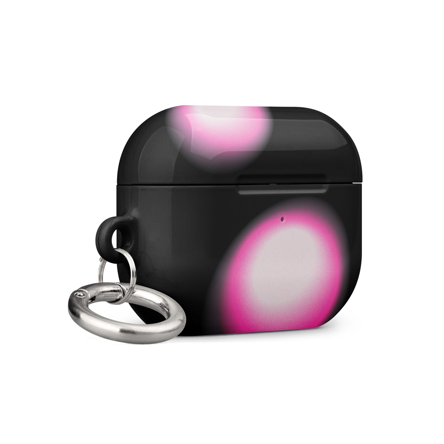 Pink and Black Aura Airpods Case