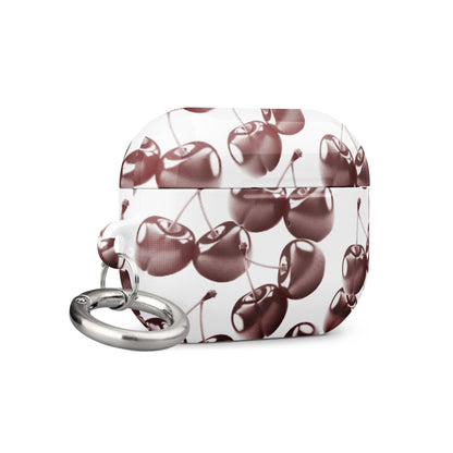 Red Retro Cherries Airpods Case