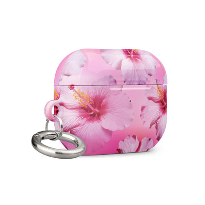 Pink Hibiscus Serene Airpods Case